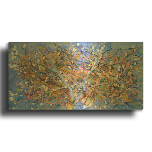'Nest II' By Sharon Pitts Gold Metal Wall Art