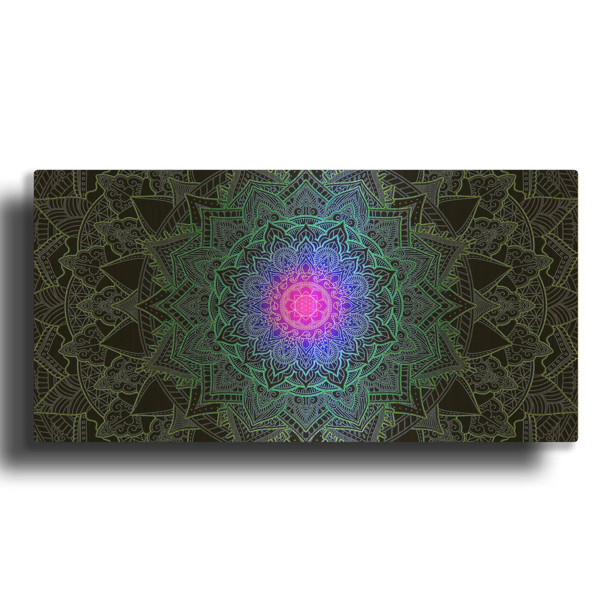 'Mandala Love' By Cameron Gray Gold Metal Wall Art