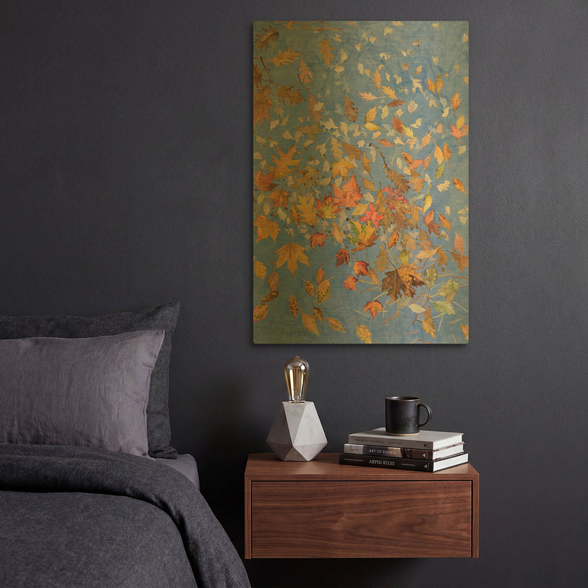 'Floating On The Breeze Left Panel' By Sharon Pitts Gold Metal Wall Art
