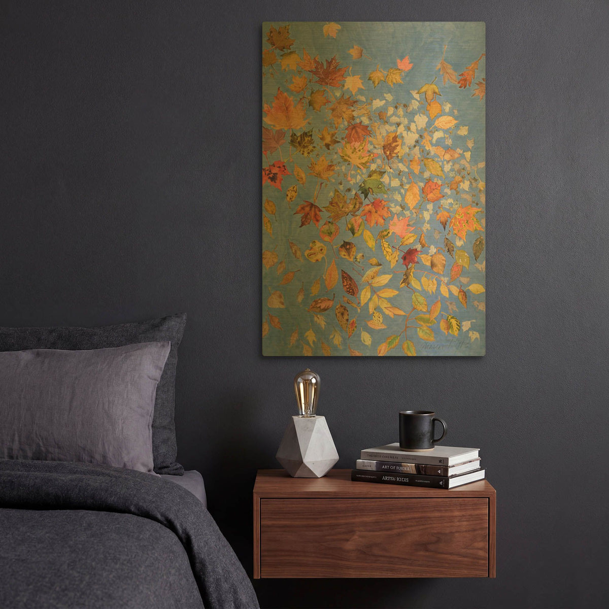 'Floating On The Breeze Right Panel' By Sharon Pitts Gold Metal Wall Art