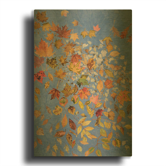 'Floating On The Breeze Right Panel' By Sharon Pitts Gold Metal Wall Art