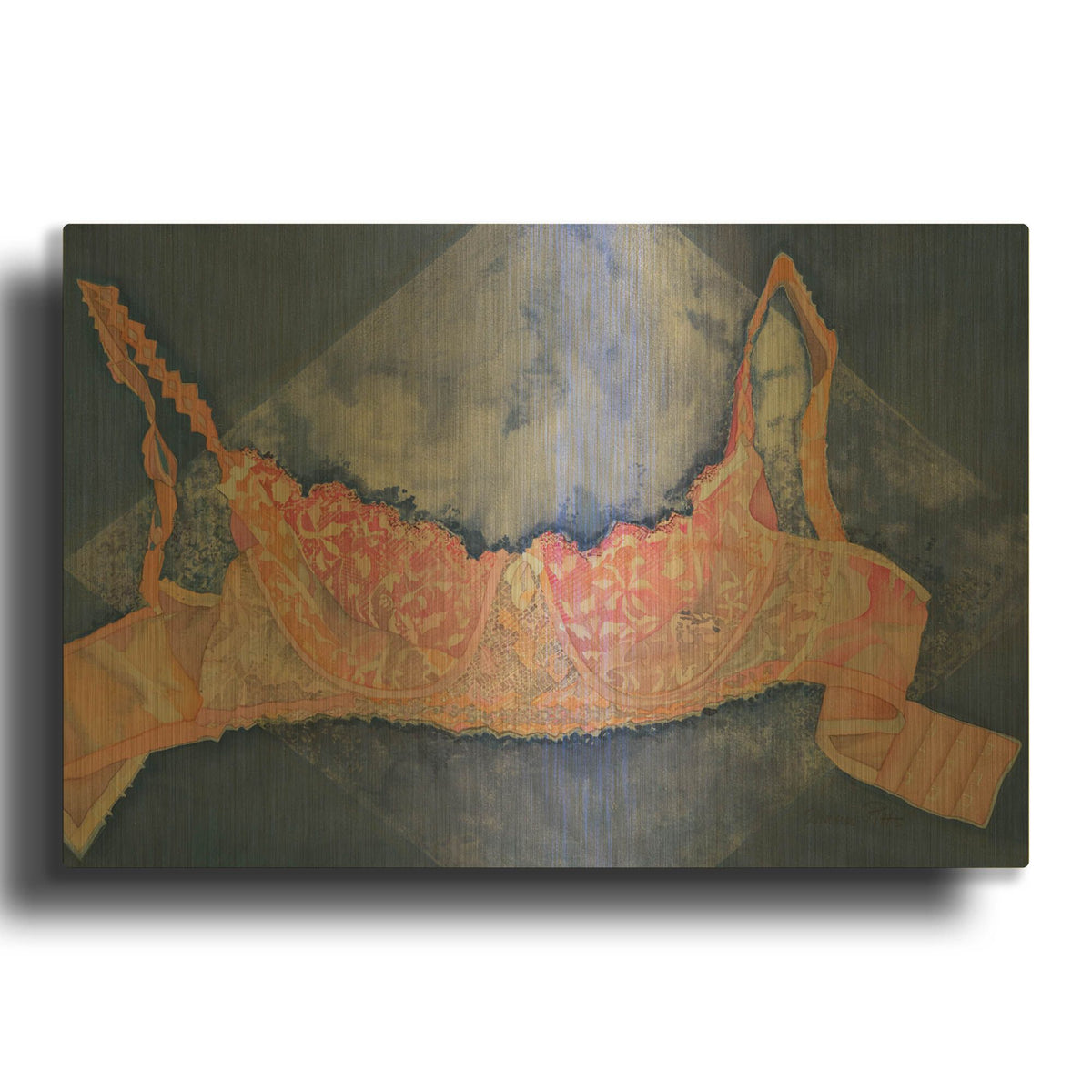 'French Lace 2' By Sharon Pitts Gold Metal Wall Art