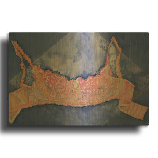 'French Lace 2' By Sharon Pitts Gold Metal Wall Art