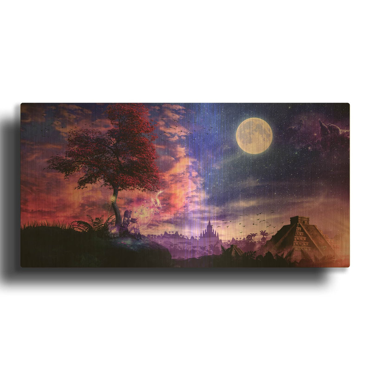 'A Place for Fairy Tales' By Cameron Gray Gold Metal Wall Art