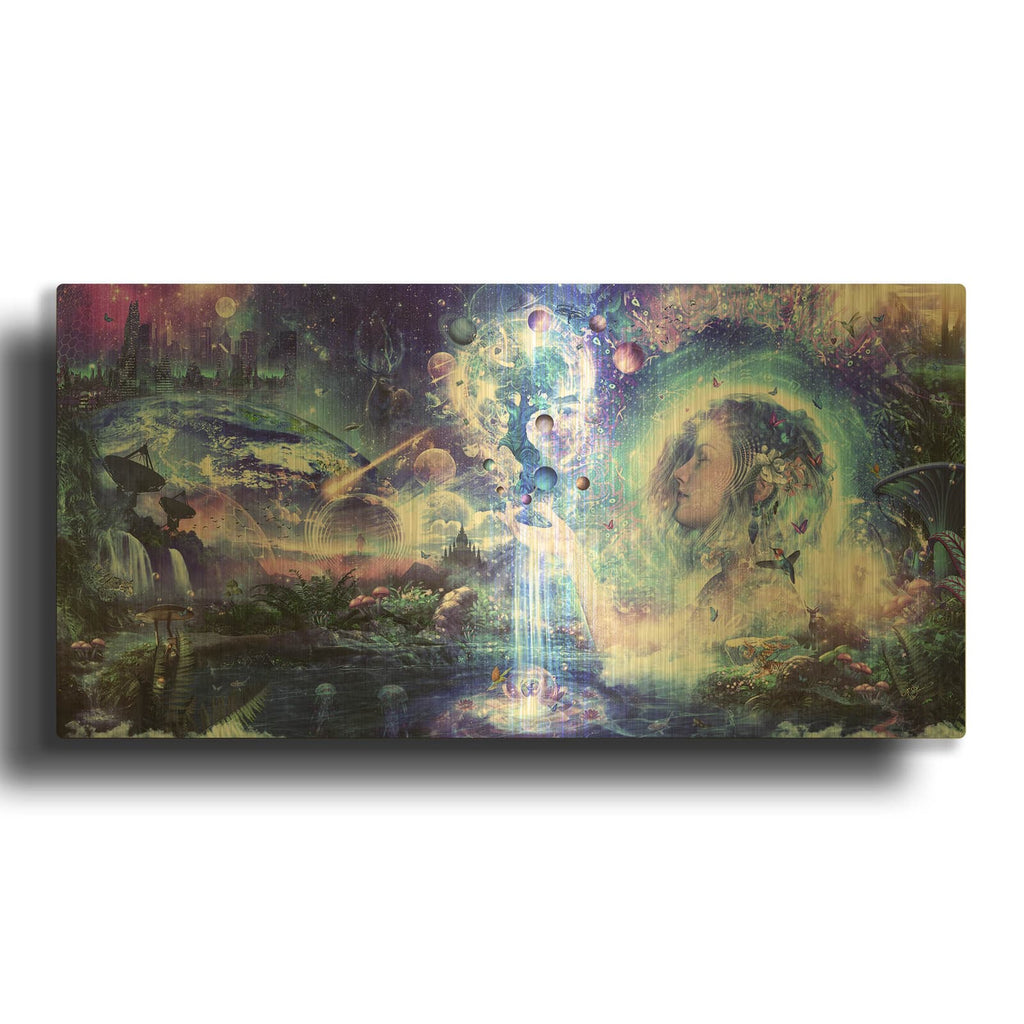 'Dancing Dreams' By Cameron Gray Gold Metal Wall Art