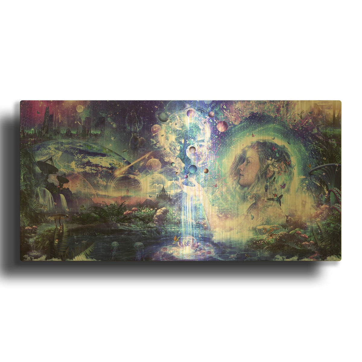 'Dancing Dreams' By Cameron Gray Gold Metal Wall Art
