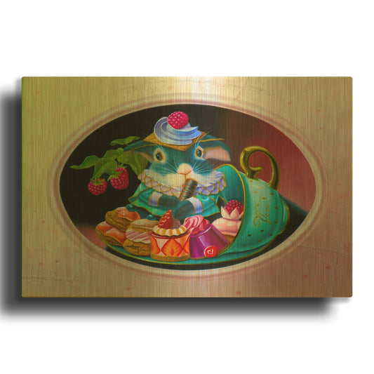 'Cup Of Plenty' By Valery Vecu Quitard Gold Metal Wall Art