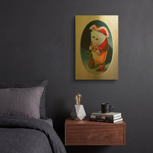 'The Corsair With Sweets' By Valery Vecu Quitard Gold Metal Wall Art