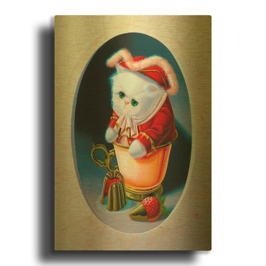 'The Corsair With Sweets' By Valery Vecu Quitard Gold Metal Wall Art
