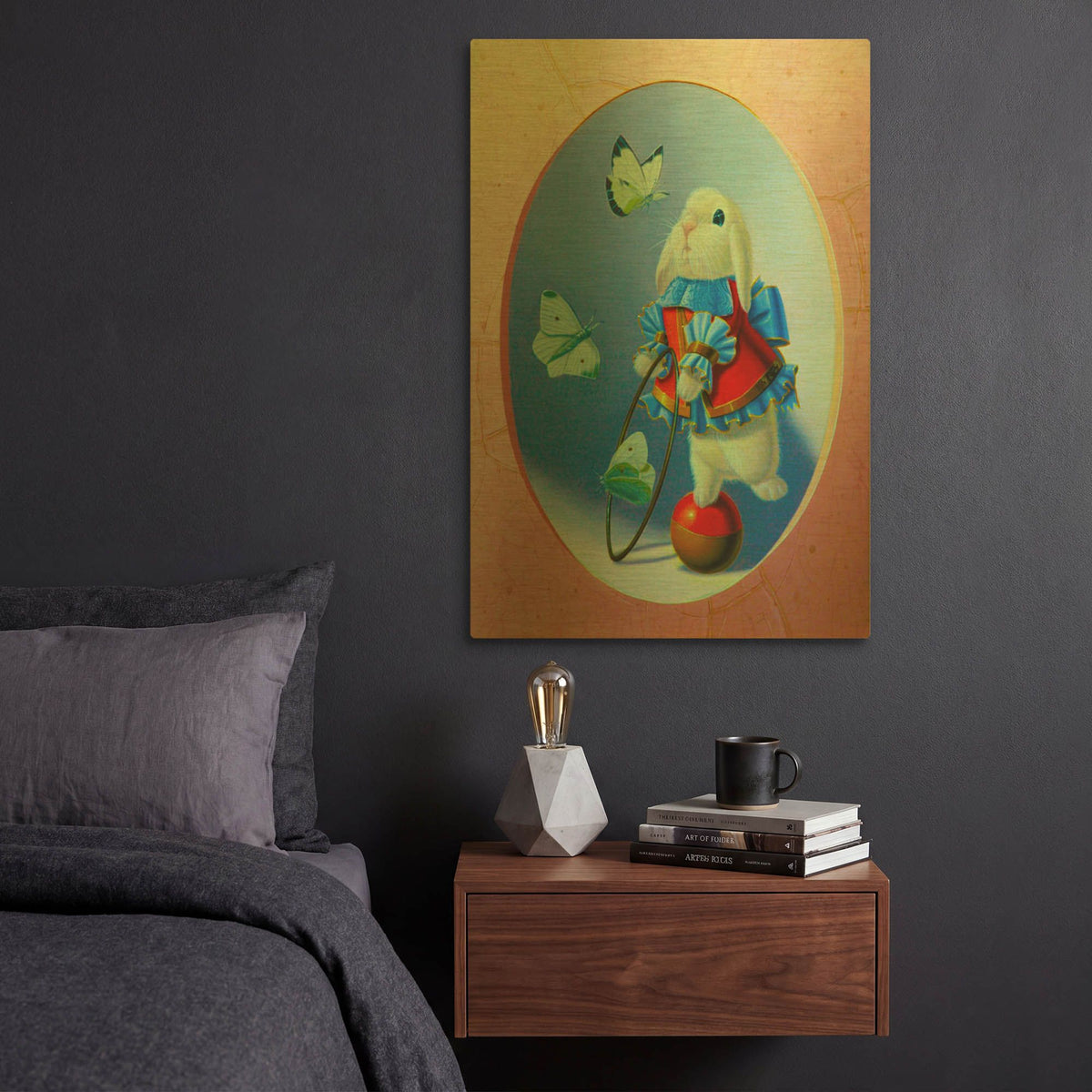 'White Butterflies' By Valery Vecu Quitard Gold Metal Wall Art