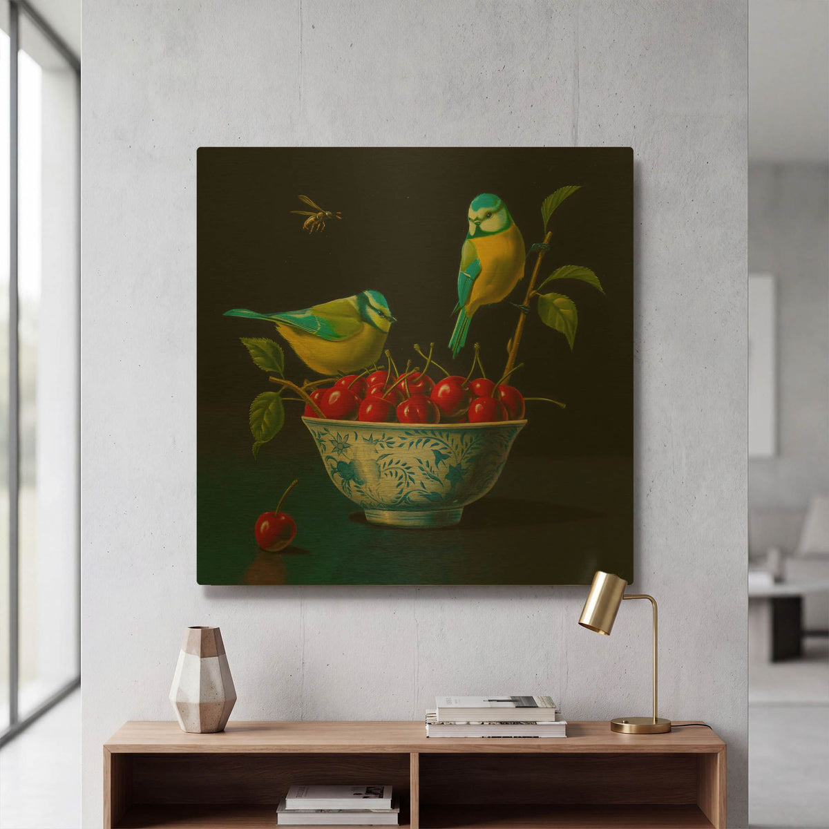 'Both Tits And Cherries' By Valery Vecu Quitard Gold Metal Wall Art