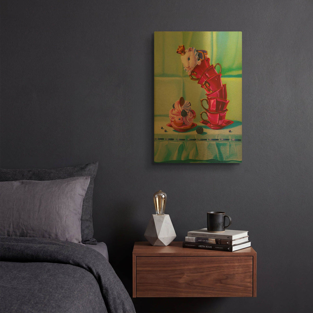 'Fatal Temptation' By Valery Vecu Quitard Gold Metal Wall Art