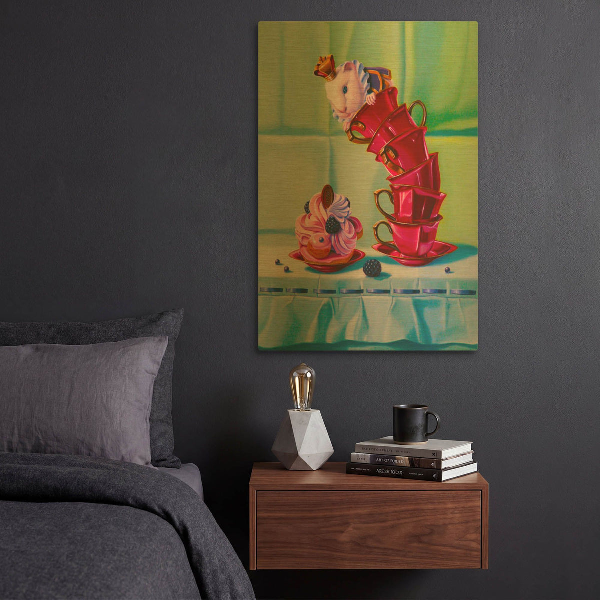 'Fatal Temptation' By Valery Vecu Quitard Gold Metal Wall Art