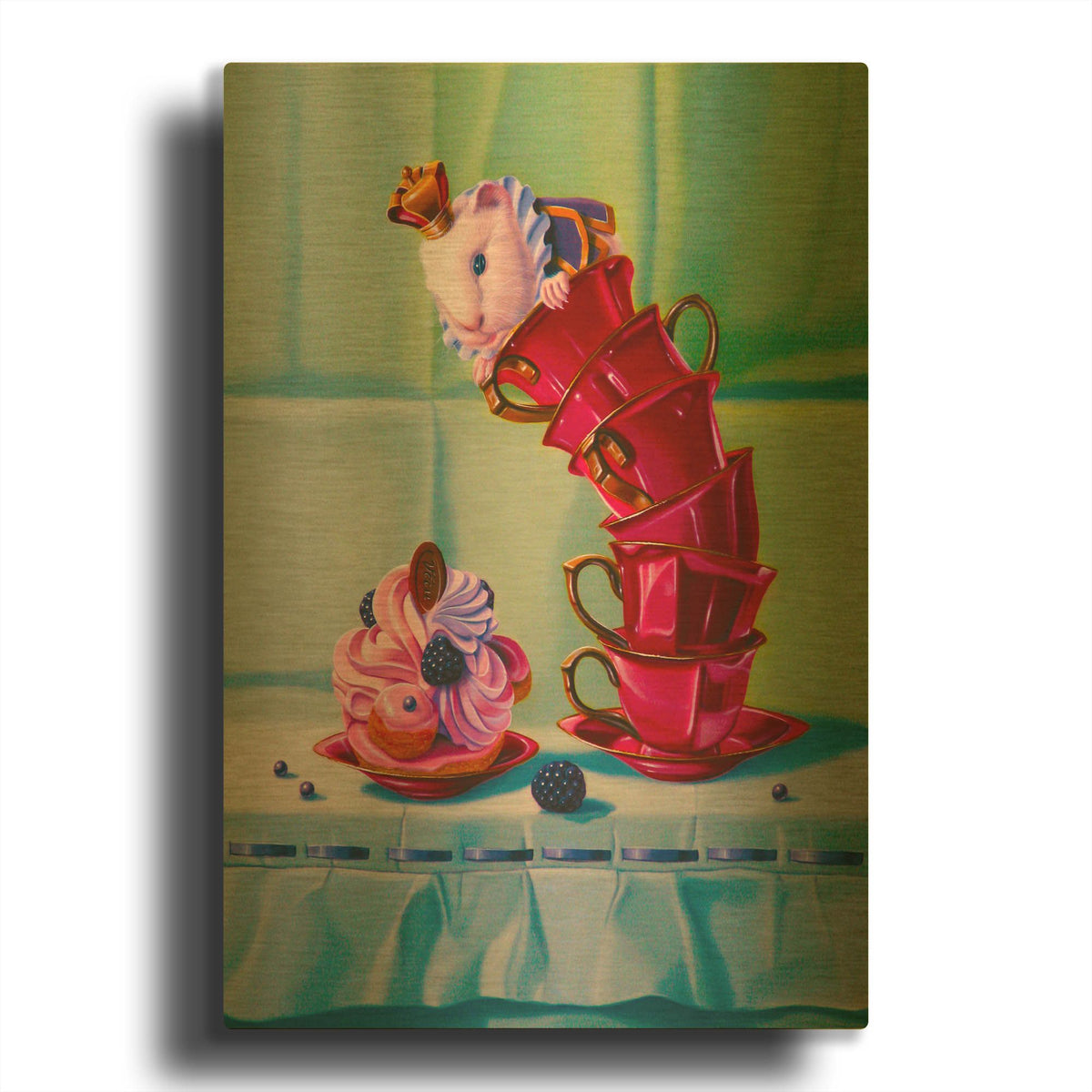 'Fatal Temptation' By Valery Vecu Quitard Gold Metal Wall Art