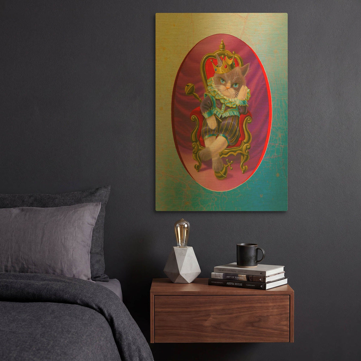 'It' By Valery Vecu Quitard Gold Metal Wall Art