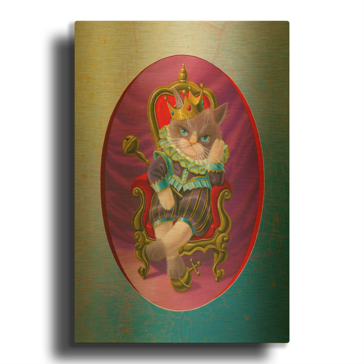 'It' By Valery Vecu Quitard Gold Metal Wall Art