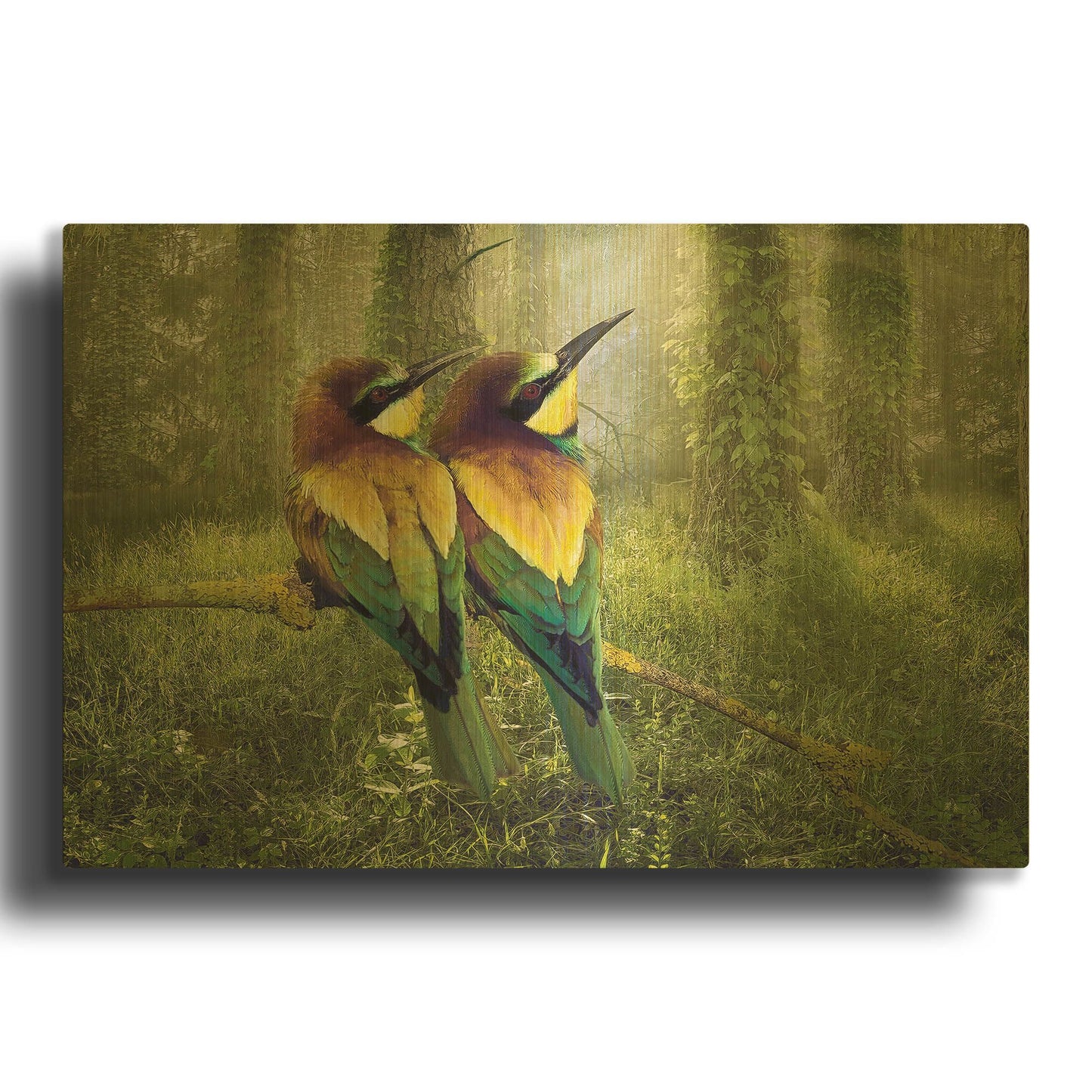 'A Bright Future' By Steve Hunziker OOB Gold Metal Wall Art