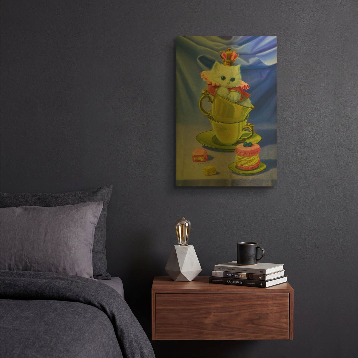 'The Gourmand' By Valery Vecu Quitard Gold Metal Wall Art