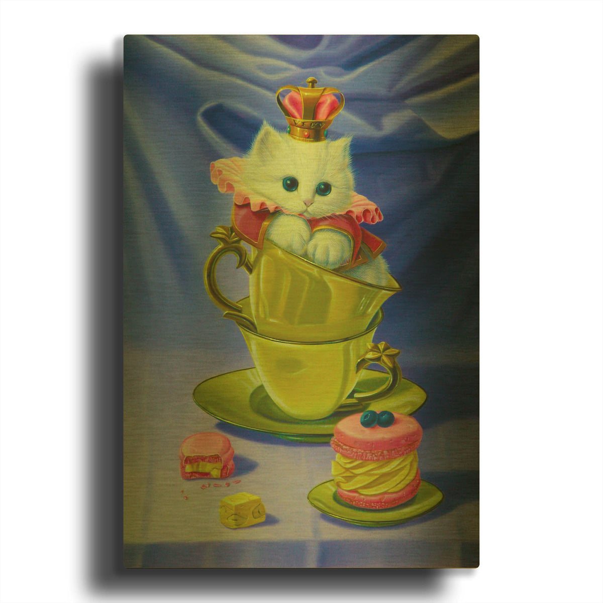 'The Gourmand' By Valery Vecu Quitard Gold Metal Wall Art