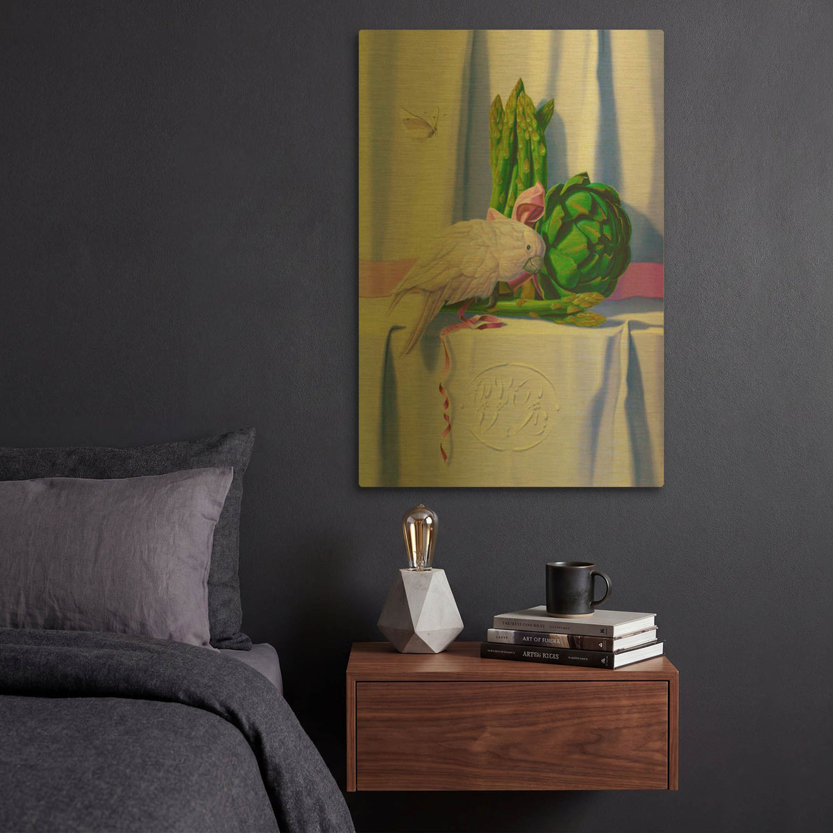 'The Immaculate Hope' By Valery Vecu Quitard Gold Metal Wall Art