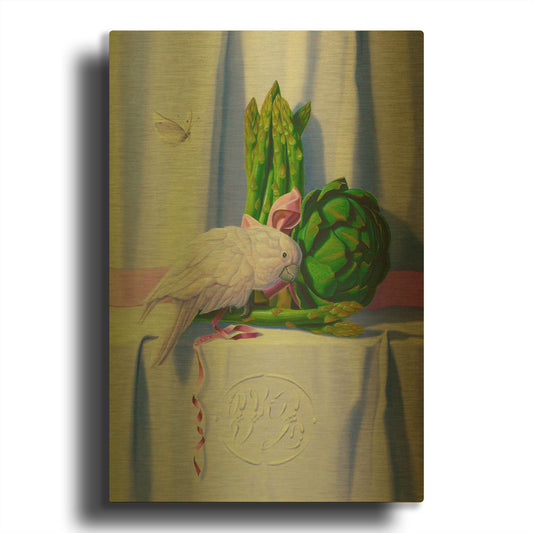 'The Immaculate Hope' By Valery Vecu Quitard Gold Metal Wall Art