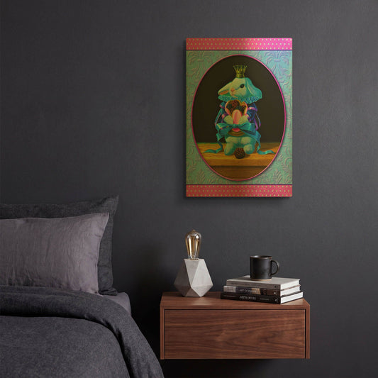 'Charlotte' By Valery Vecu Quitard Gold Metal Wall Art