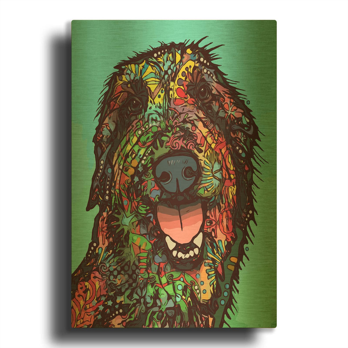 'Funny Feeling' By Dean Russo Gold Metal Wall Art