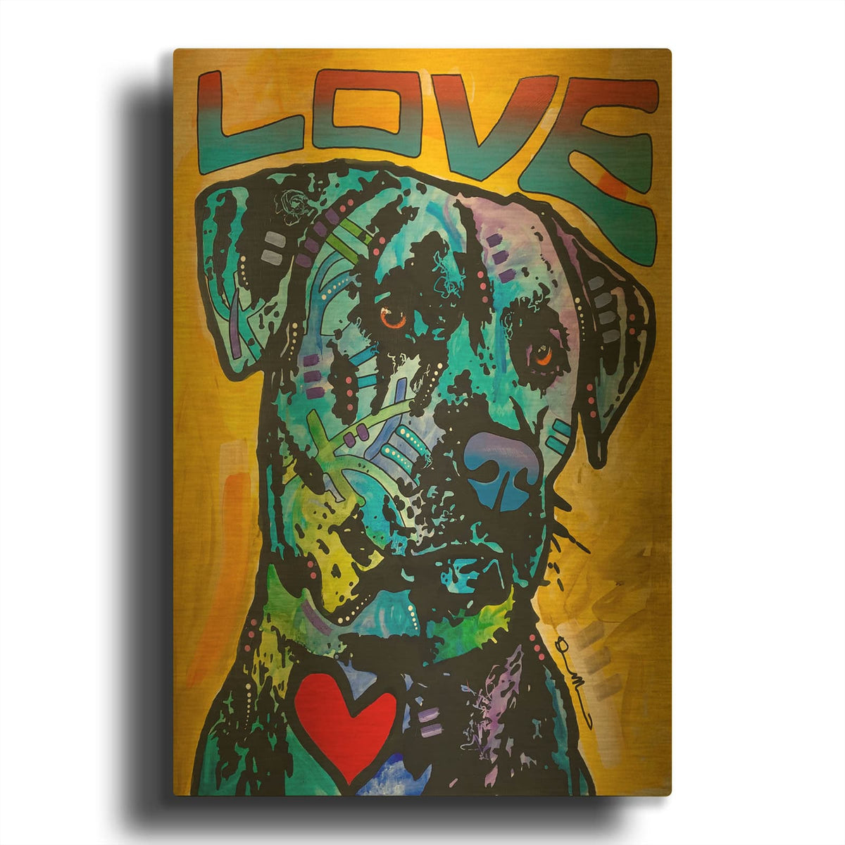 'Gentle Giant' By Dean Russo Gold Metal Wall Art