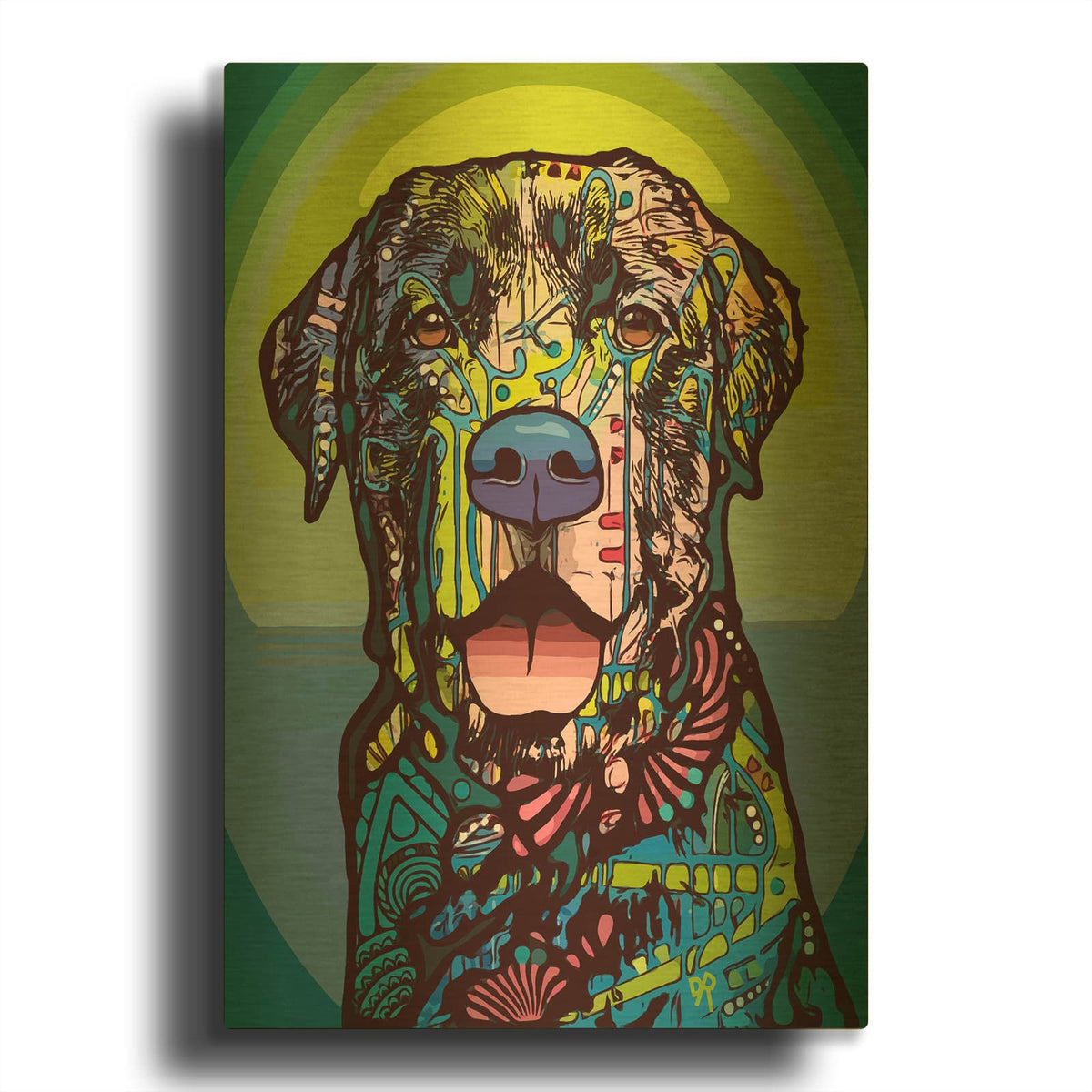 'Indelible Lab' By Dean Russo Gold Metal Wall Art