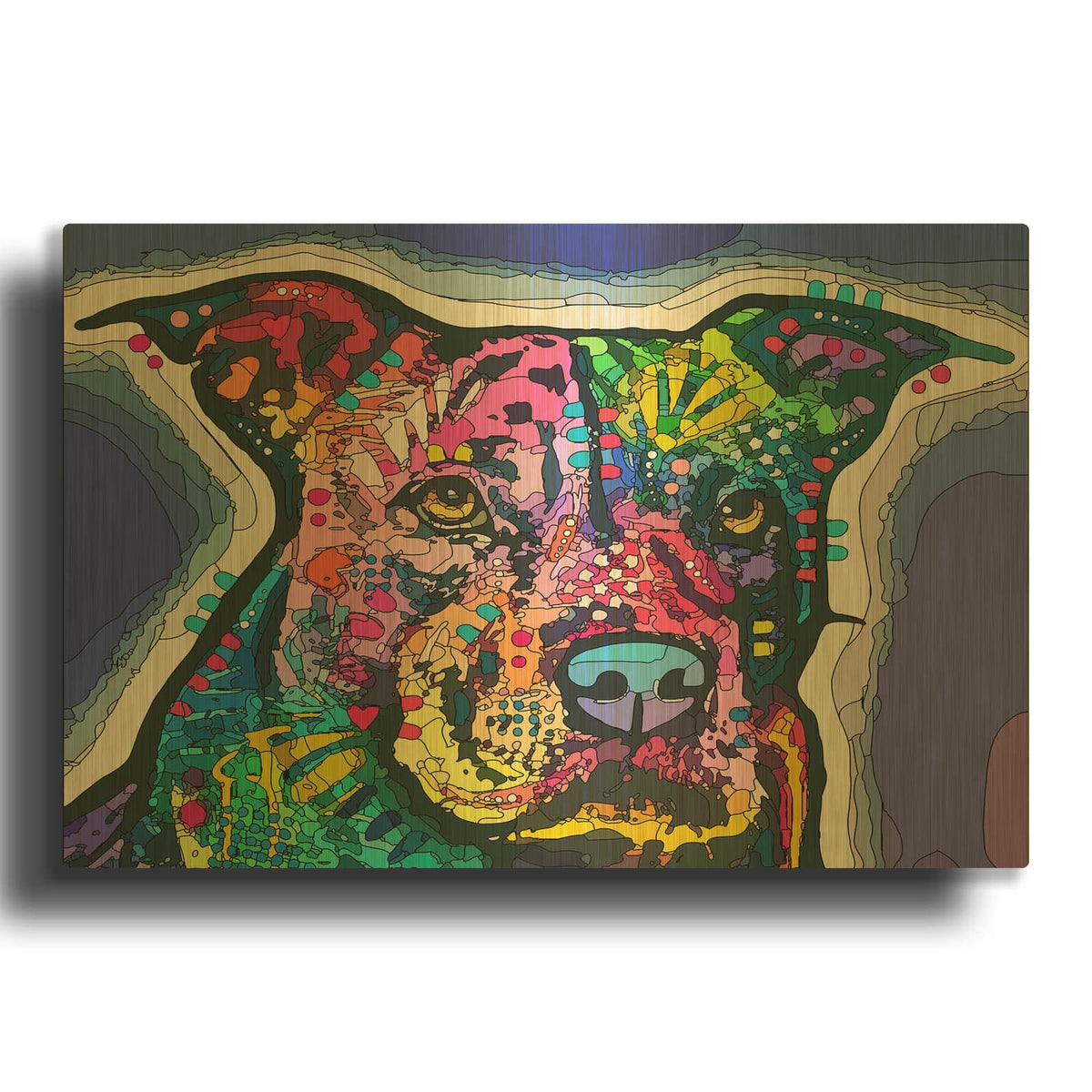 'Life and Love' By Dean Russo Gold Metal Wall Art