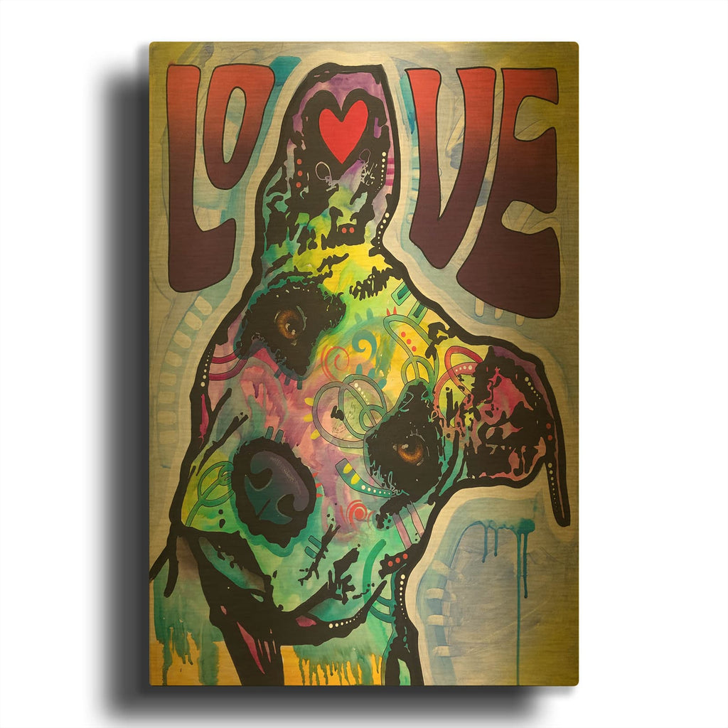 'Love and Trust' By Dean Russo Gold Metal Wall Art