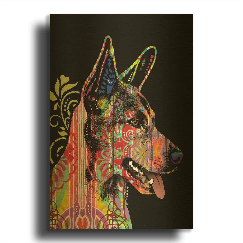 'Love Is Here' By Dean Russo Gold Metal Wall Art