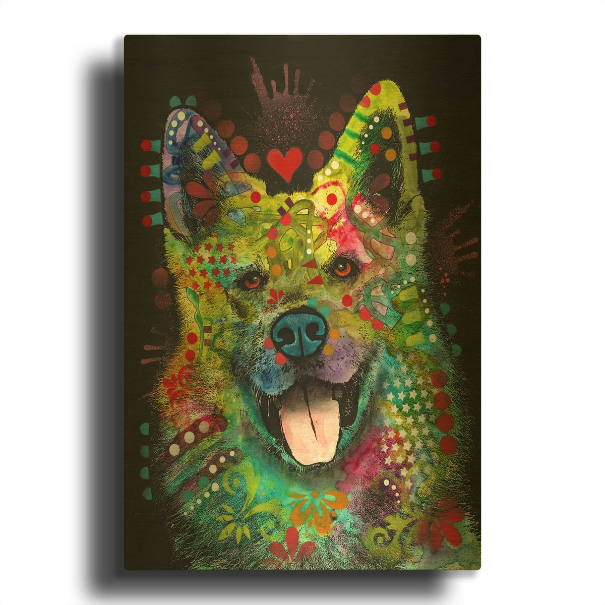 'Love Light' By Dean Russo Gold Metal Wall Art