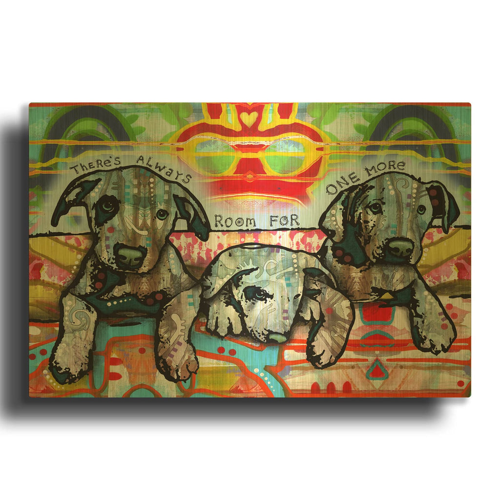 'One More' By Dean Russo Gold Metal Wall Art