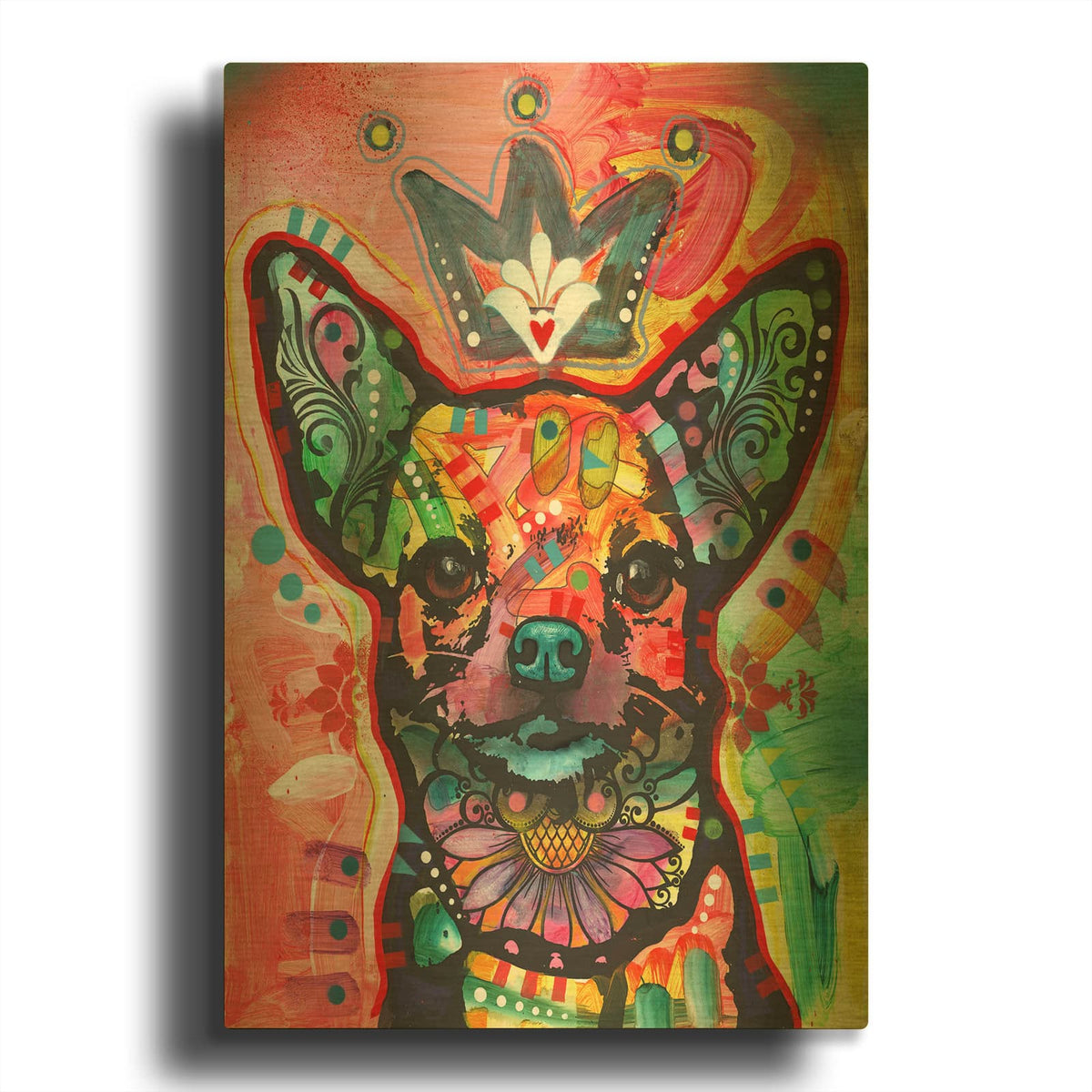 'Royal-Chi' By Dean Russo Gold Metal Wall Art