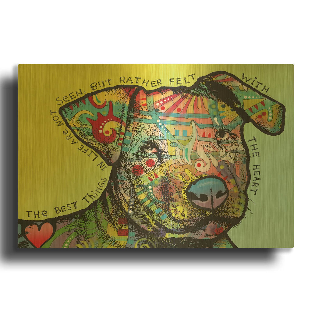'Sully With Words' By Dean Russo Gold Metal Wall Art