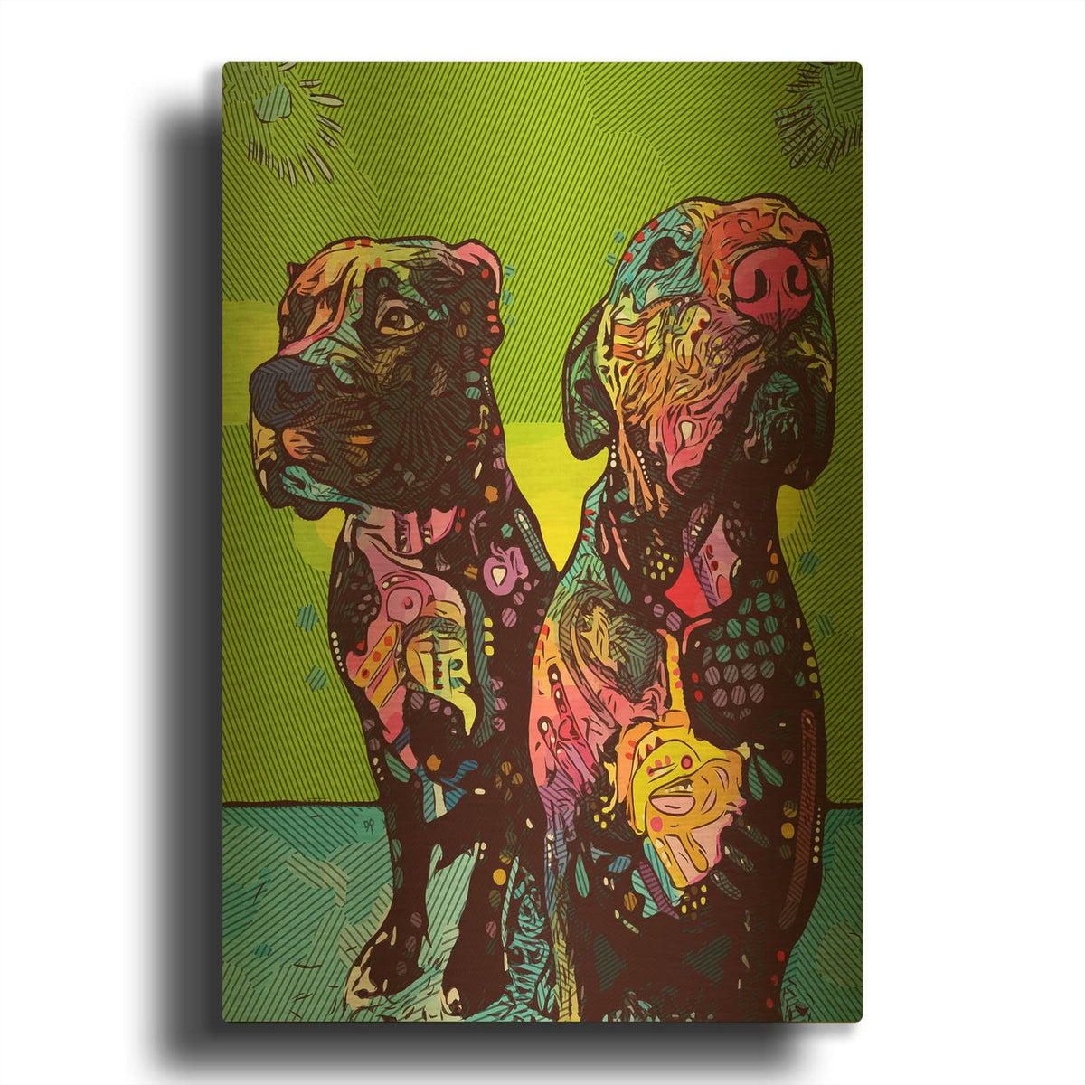 'Wasn' By Dean Russo Gold Metal Wall Art