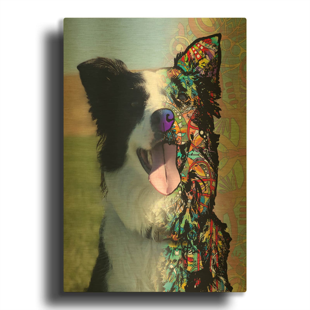 'Cole Fisher' By Dean Russo Gold Metal Wall Art