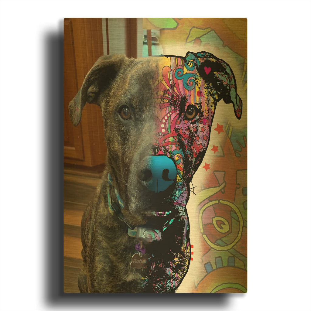 'Jennifer De Vries 2' By Dean Russo Gold Metal Wall Art