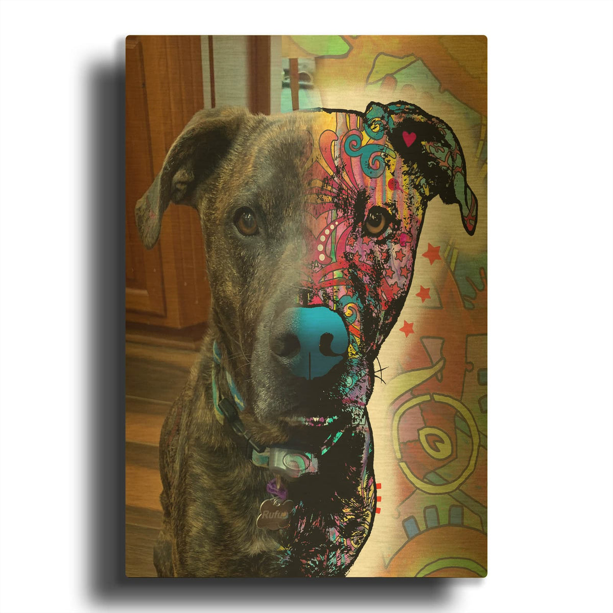 'Jennifer De Vries 2' By Dean Russo Gold Metal Wall Art