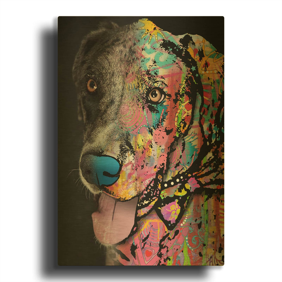 'Julie Beasley_Color' By Dean Russo Gold Metal Wall Art
