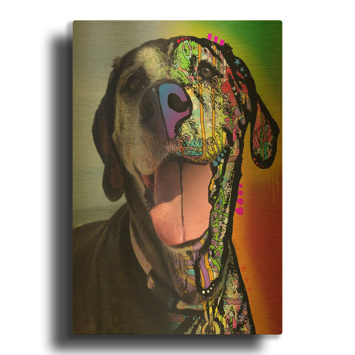 'Michelle King_Harley Lane' By Dean Russo Gold Metal Wall Art