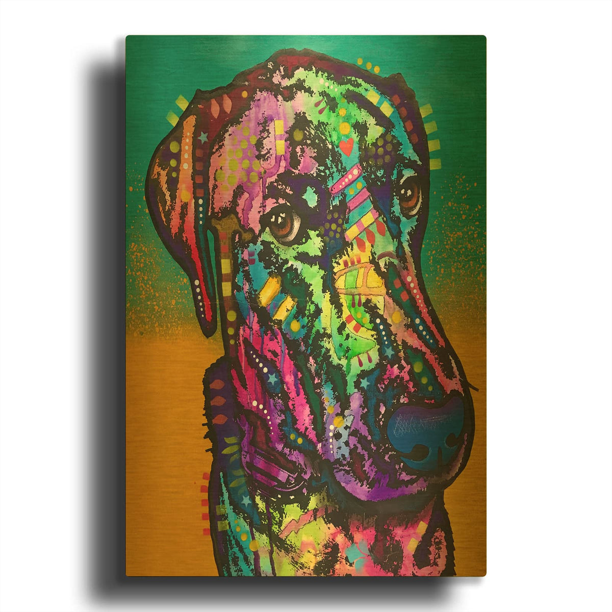 'Never Me' By Dean Russo Gold Metal Wall Art