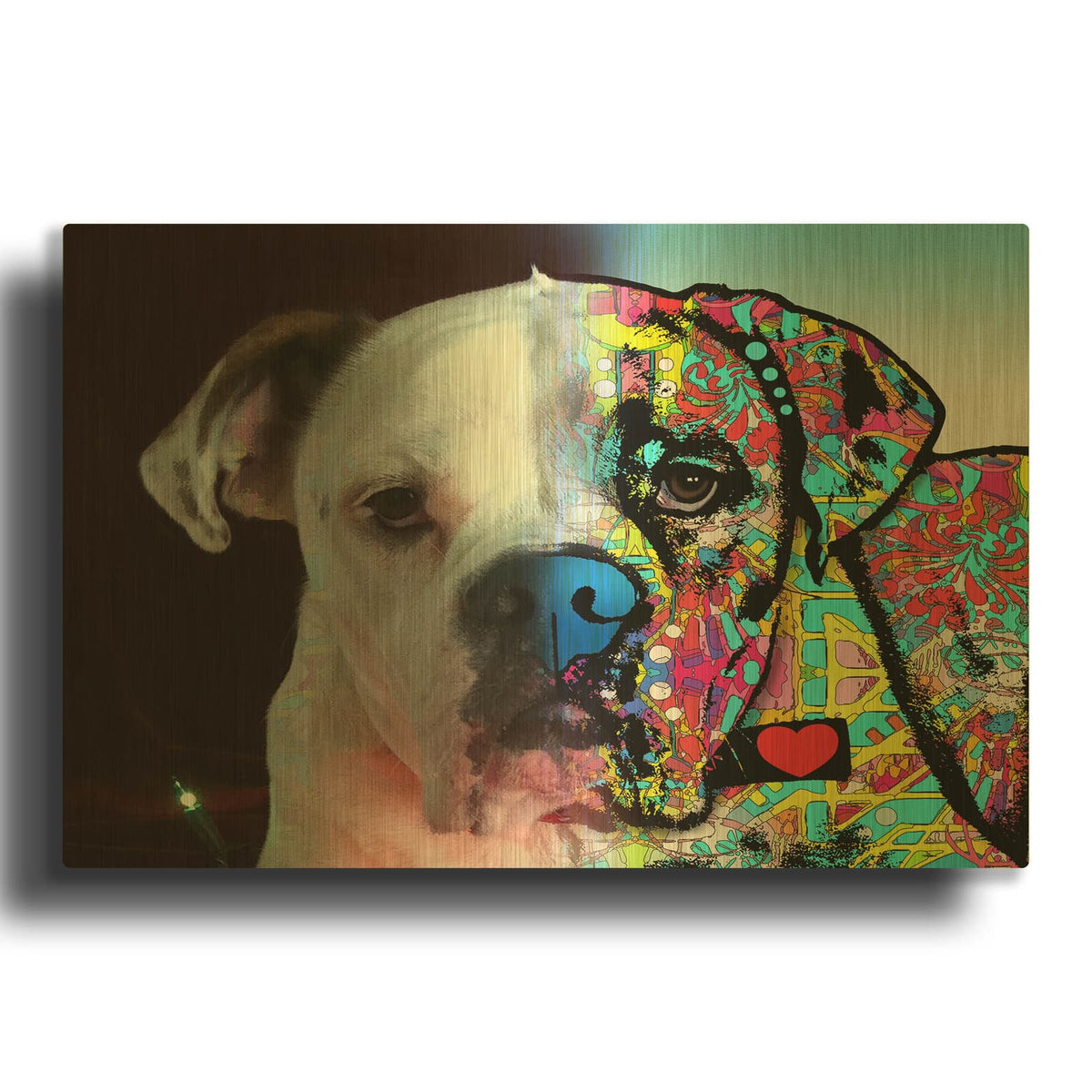 'Staci_Tank' By Dean Russo Gold Metal Wall Art
