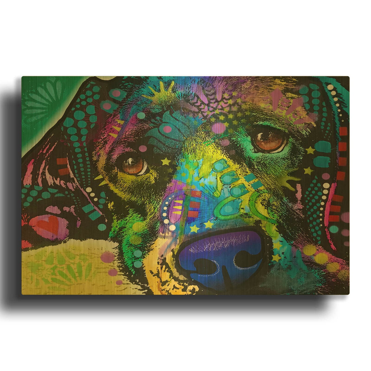 'That Happy Place' By Dean Russo Gold Metal Wall Art