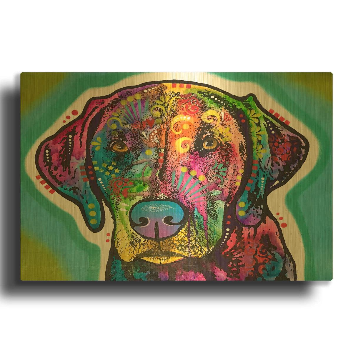 'What Now' By Dean Russo Gold Metal Wall Art