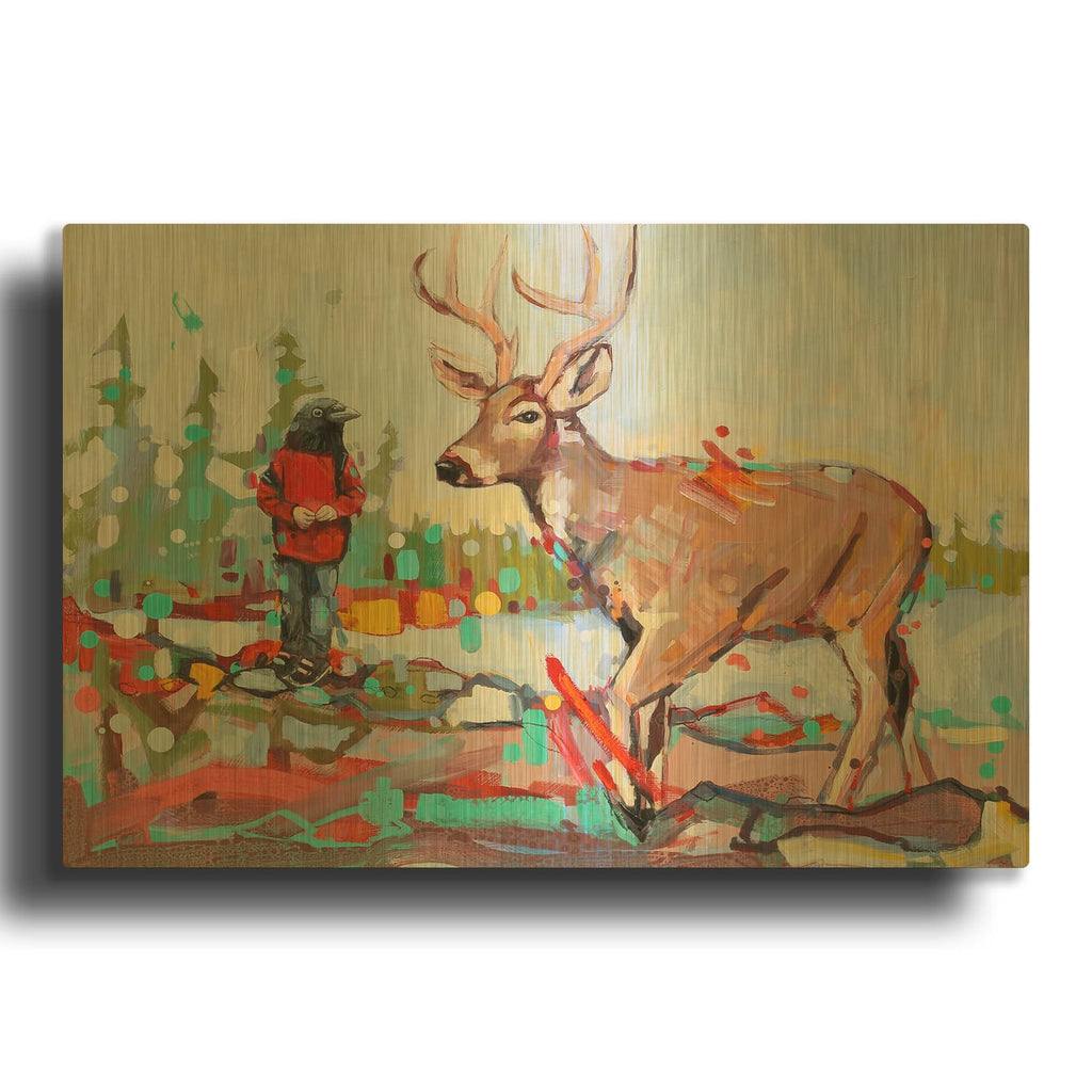 'Love Letters' By Adam Swanson Gold Metal Wall Art