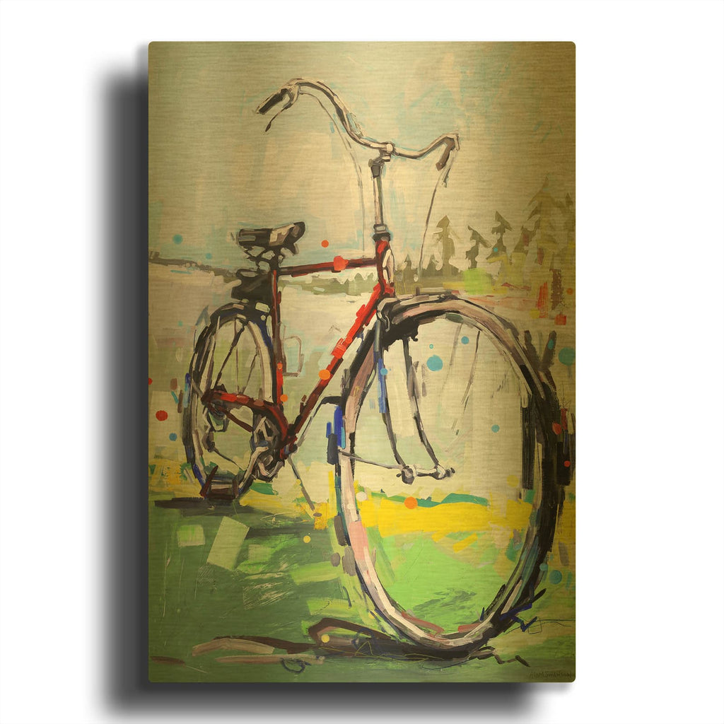 'Get My Feet Up' By Adam Swanson Gold Metal Wall Art