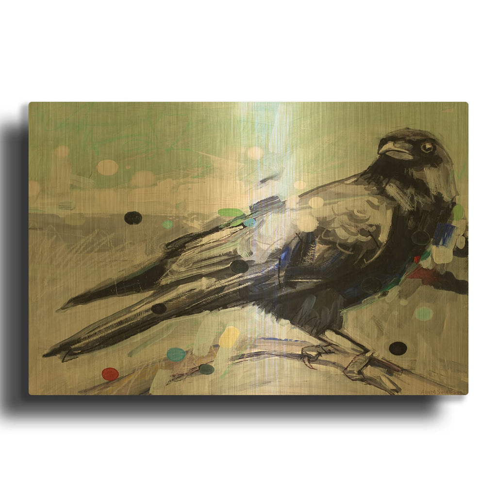 'Reality' By Adam Swanson Gold Metal Wall Art