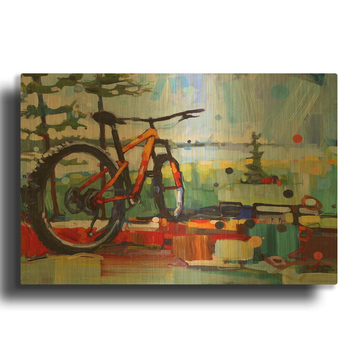 'Wilder' By Adam Swanson Gold Metal Wall Art